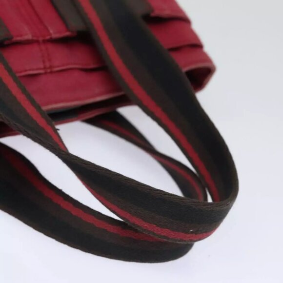 HERMES Toroca Horizontal PM Hand Bag Canvas Red - Picture 13 of 16